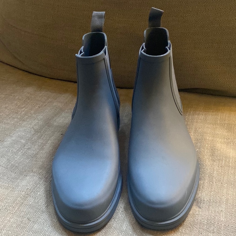 Hunter Insulated Mens Rain Boots in slate blue
